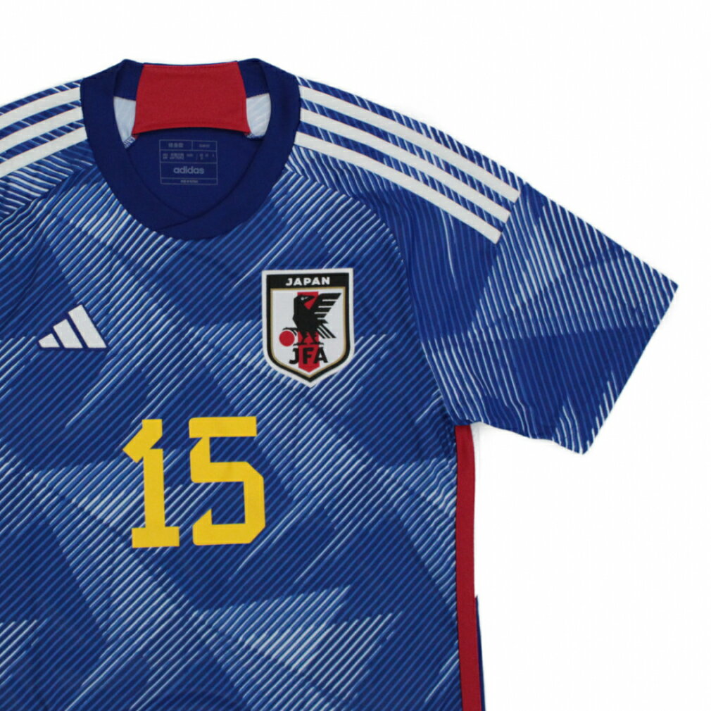 【11/22-27】買えば買うほど★最大10%OFFクーポン アディダス サッカー日本代表 2022 ホーム レプリカ ユニフォーム 15番 鎌田大地 メンズ サッカー/フットサル ライセンスシャツ : ブルー adidasネット通販 サッカー 用品 セール