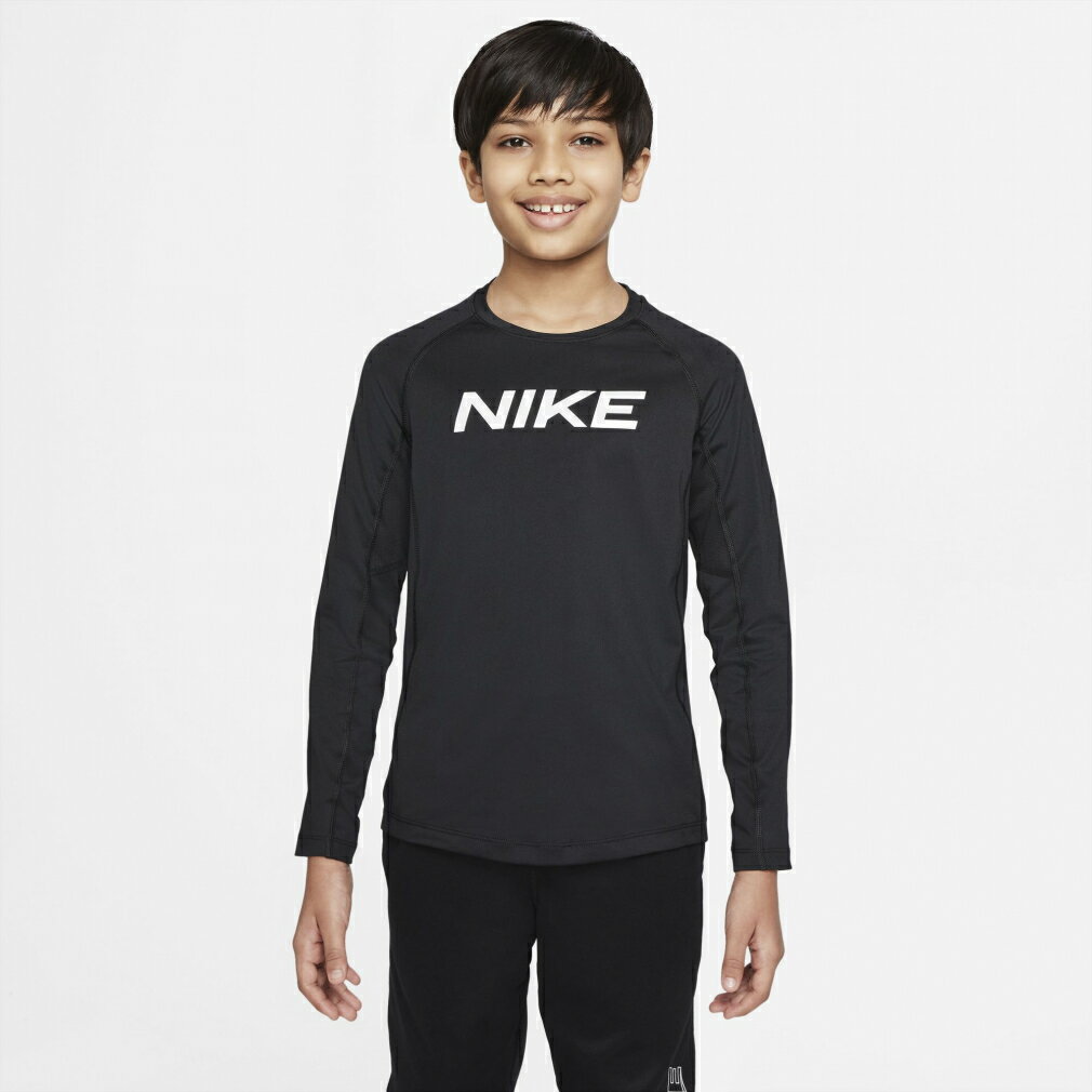 【3/15】買えば買うほど★最大10％OFFクーポン ナイキ ジュニア キッズ 子供 長袖 Tシャツ YTH NP DF L/S トップ DM8529 010 スポーツウェア ： ブラック NIKE