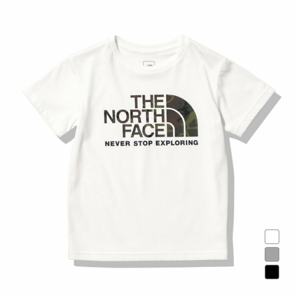 2023春夏 ザ ノース フェイス ジュニア キッズ 子供 アウトドア 半袖Tシャツ ショートスリーブカモロゴティー NTJ32359 THE NORTH FACE ノースフェイス