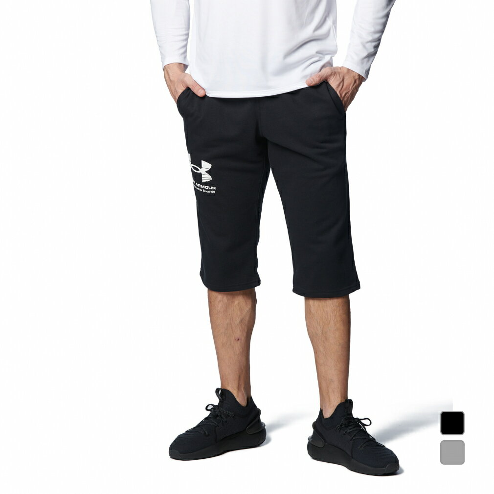 最大10％OFFクーポン  アンダーアーマー メンズ スウェット クォーターパンツ UA RIVAL TERRY 3/4 PANTS 1378384 スポーツウェア UNDER ARMOUR