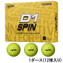 買えば買うほど★最大10％OFFクーポン ホンマ D1 SPIN D1スピン イエロー (BTQ2301YL) 1ダース(12球入) ゴルフ 公認球 HONMA