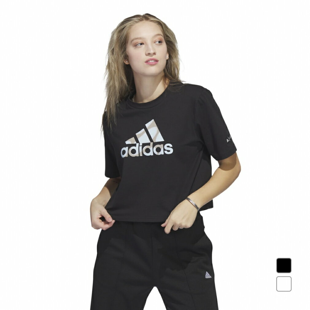 アディダス ADIDAS × MARIMEKKO マリメッコ レディース 半袖 Tシャツ クロップ Tシャツ ETP27 HR2995 HR2994 スポーツウェア adidas