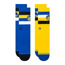 スタンス メンズ レディス バスケットボール ソックス WARRIORS ST 2 PACK ウォリアーズ ST 2 パック A555C22WRS : ロイヤル...