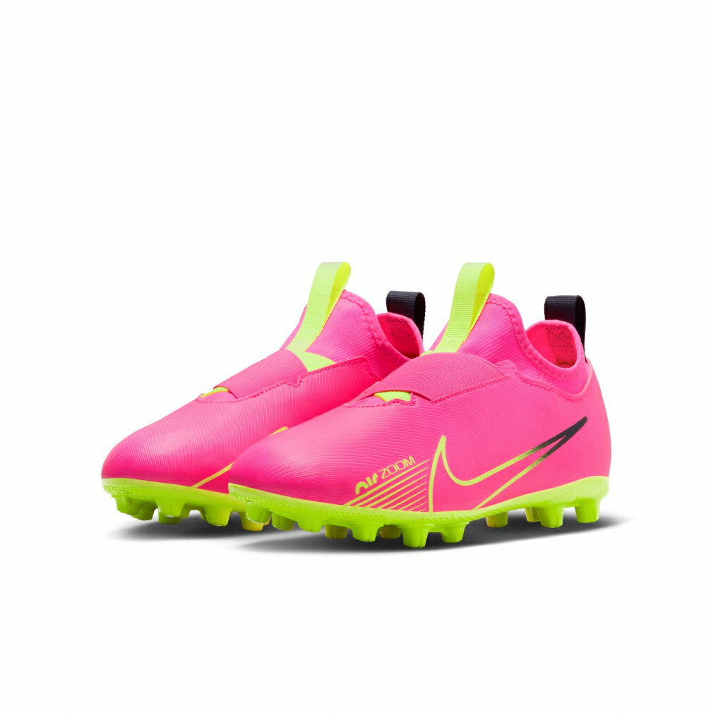 ナイキ ジュニア ズーム ヴェイパー 15 アカデミー HG ZOOM VAPOR 15 ACADEMY DJ5618605 キッズ 子供 サッカー スパイクシューズ : ピンク×イエロー NIKE