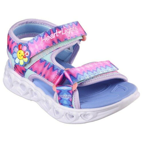 スケッチャーズ HEART LIGHTS SANDALS-MISS VIBRANT 302675L LVMT ジュニア キッズ 子供 スポーツサンダル ： ラベンダー SKECHERS