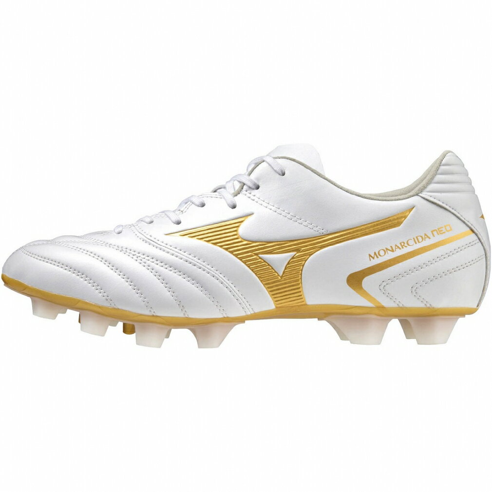 ミズノ モナルシーダ NEO II SW MONARCIDA NEO 2 SW P1GA232452 メンズ サッカー スパイクシューズ 4E : ホワイト ゴールド MIZUNO