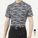 最大10%OFFクーポン 【5/9〜5/18】 ルコックゴルフ ゴルフウェア 春 夏 ロゴ柄モックネック 半袖 シャツ メンズ le coq GOLF