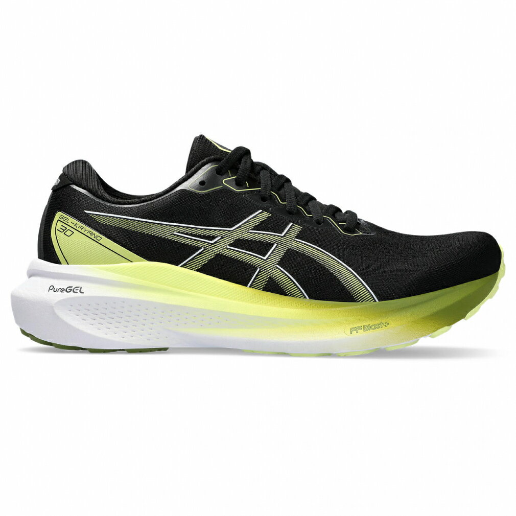 最大10％OFFクーポン 【5/18 0:00〜23:59】 アシックス GEL-KAYANO 30 STANDARD ゲルカヤノ30 1011B548 メンズ 陸上/ランニング ランニングシューズ 2E : ブラック×イエロー asics