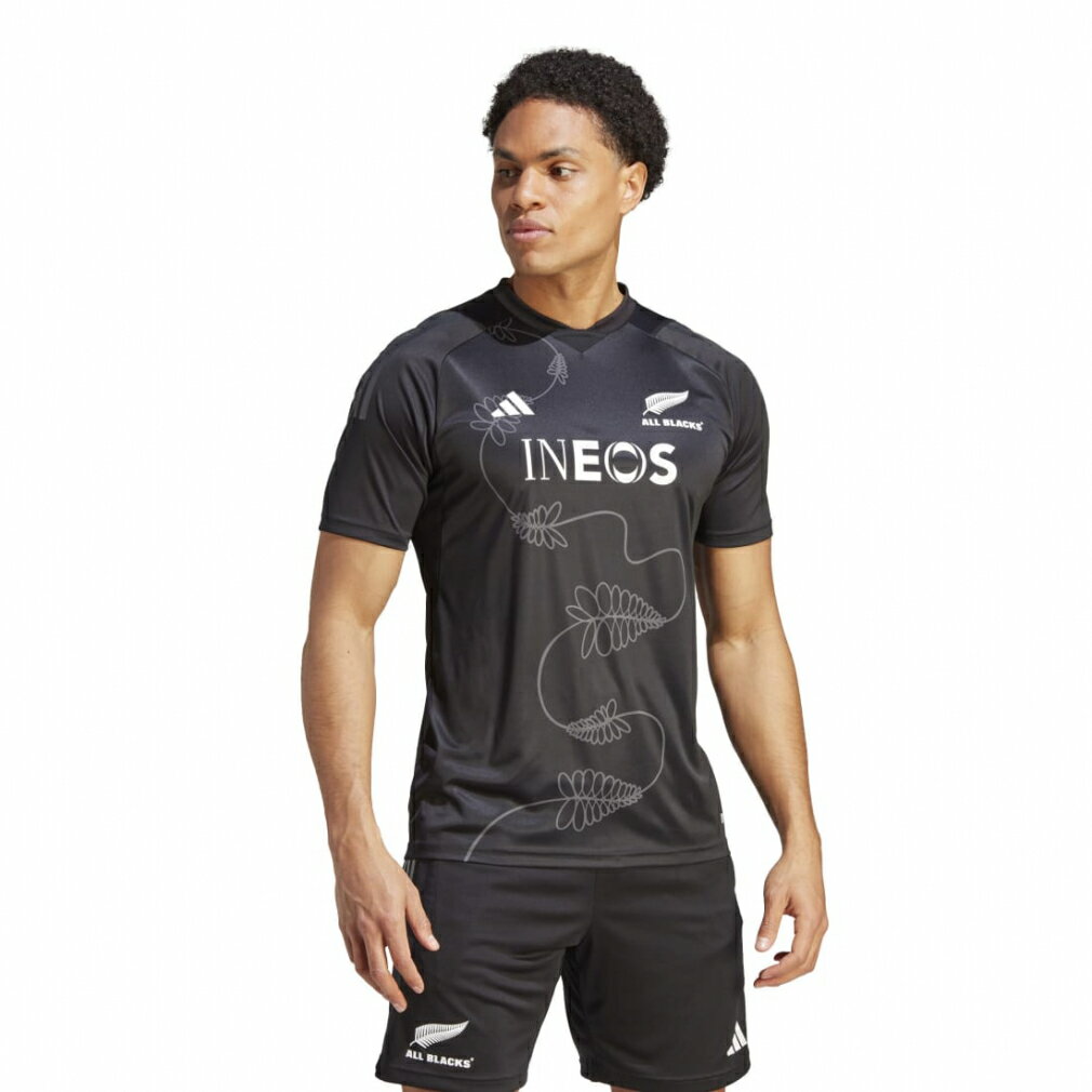 アディダス メンズ ラグビー 半袖シャツ ALL BLACKS オールブラックス ラグビー パフォーマンス Tシャツ HZ4506 : ブラック adidas