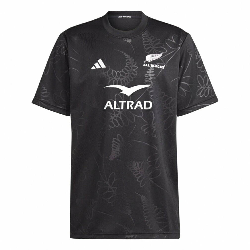 アディダス メンズ ラグビー 半袖シャツ ALL BLACKS オールブラックス ラグビー サポーターズ 半袖Tシャツ HZ9778 : ブラック adidas