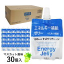 買えば買うほど★最大10％OFFクーポン Energy Jelly エネルギーゼリー マスカット風味 1箱30個入り (180g×6袋×5) ビタミン各種配合 暑さ対策 熱中症対策 補給食 ゼリー