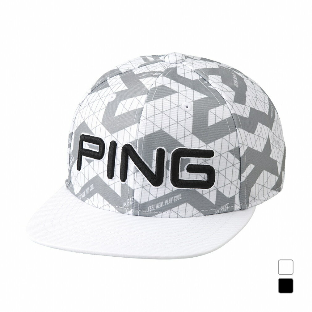 3/5 限定★全商品ポイント10倍 要エントリー ピン ゴルフウェア キャップ 秋 冬 HW-A2311 スリーディメンショナルストラクチャー フラットビル (37130-01) メンズ PING