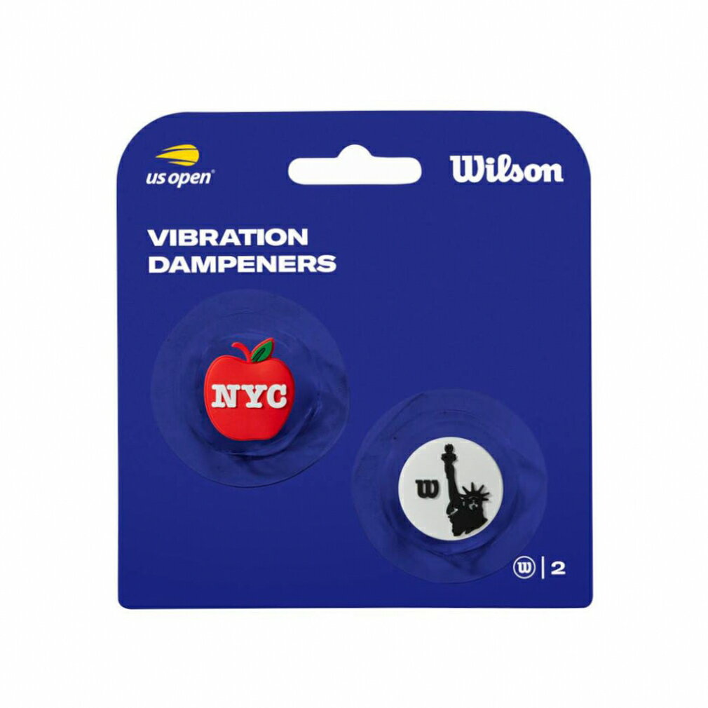 最大10%OFFクーポン 【11/20〜11/27】 ウイルソン US OPEN DAMPENERS RD/BK 2PK 全米オープン 振動止めセット 2個入り...