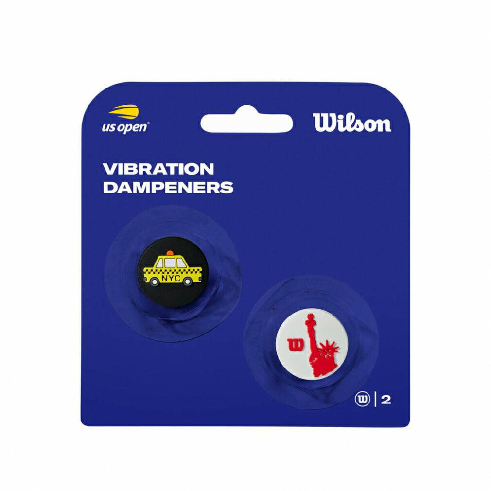 最大10%OFFクーポン 【11/20〜11/27】 ウイルソン US OPEN DAMPENERS 2PK YE/RD 全米オープン 振動止めセット 2個入り...