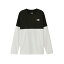 Ρե  ĹµT L/S Bi-Colored Nuptse Tee 󥰥꡼֥Х顼ɥ̥ץƥ NT82384 ֥å THE NORTH FACE