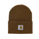 カーハート ニット帽 ACRYLIC WATCH HAT I020222 HZ00 帽子 ： キャメル Carhartt