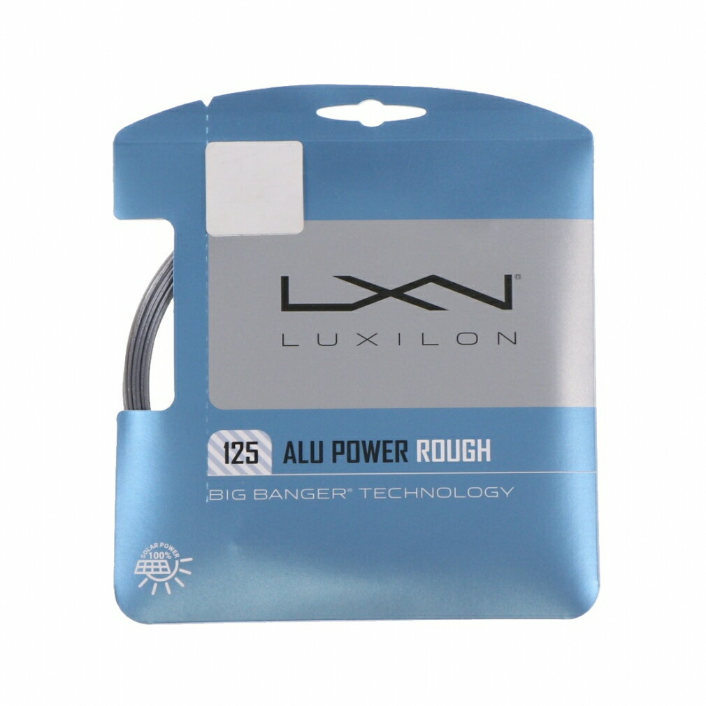 最大10％OFFクーポン  ルキシロン BB ALUPOWER ROUGH 125 アルパワー ラフ 125 WRZ995200 1.25mm 硬式テニス ストリング LUXILON