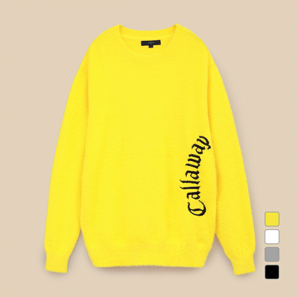 最大10％OFFクーポン 【10/30 0:00〜23:59】 キャロウェイ ゴルフウェア 長袖セーター 秋 冬 クルーネックニット (C23218104) メンズ Callaway