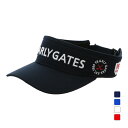 パーリーゲイツ パーリーゲイツ ゴルフウェア サンバイザー 春 夏 リサイクルPEツイル 2段ロゴVISOR (0533287702) PEARLY GATES