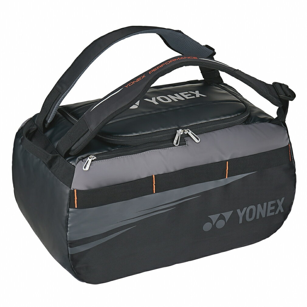 ヨネックス ダッフルバッグ (T2) ラケット2本収納 BAG2324 テニス ボストンバッグ : ブラック YONEX