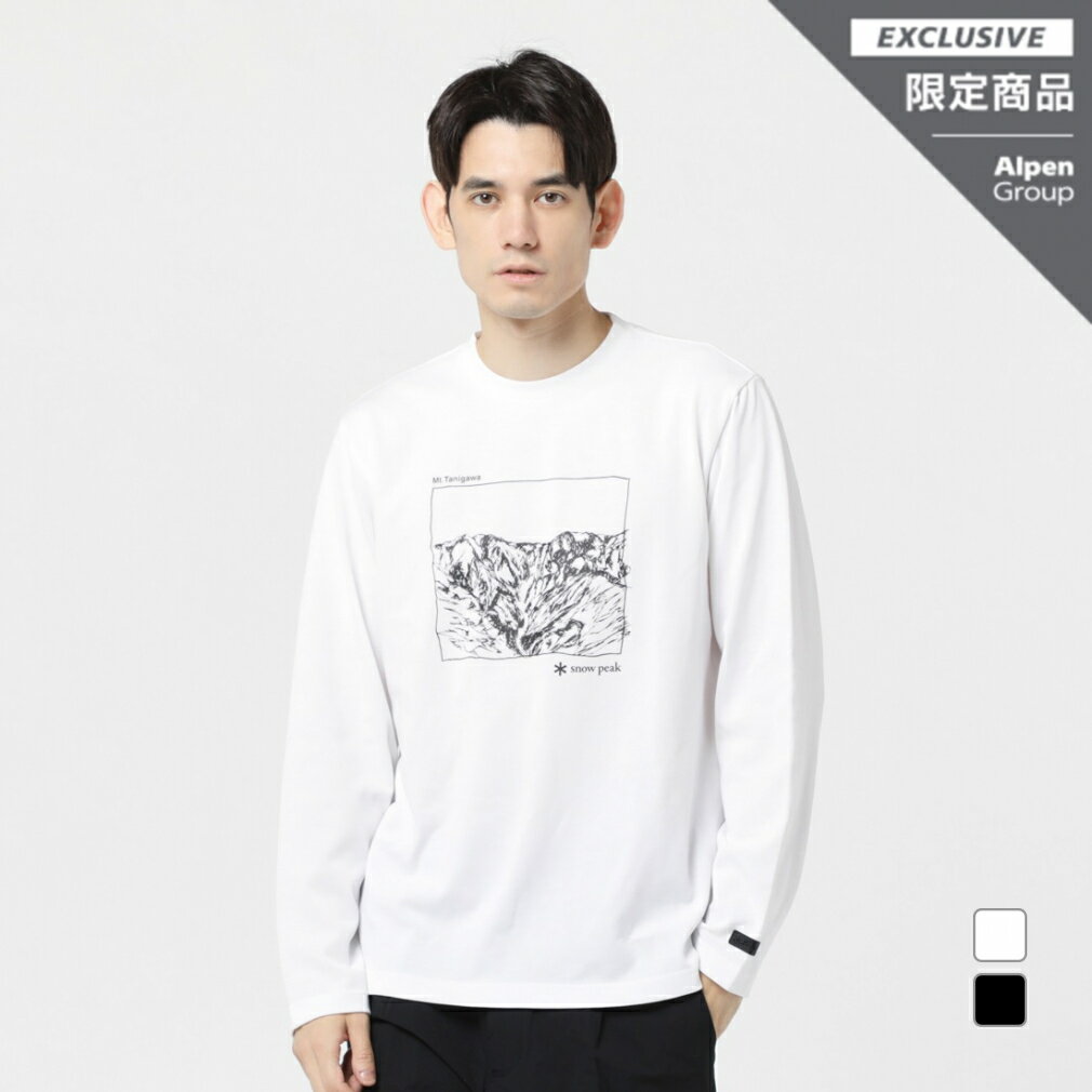 Ρԡ ȥɥ ĹµT Mt.Tanigawa Printed L/S Tshirt ATS23AU701 snow peak