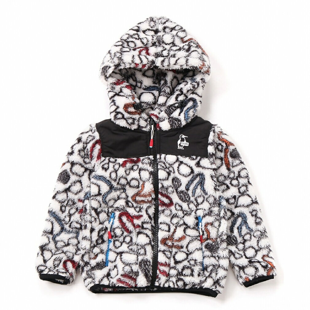 最大10％OFFクーポン 【5/30 0:00〜23:59】 チャムス アウトドア ジュニア キッズ 子供 フリースジャケット Kids Elmo Fleece Full Zip Parka CH24-1054 Z296 : ライトベージュ CHUMS