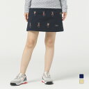 最大10%OFFクーポン 【8/24~8/27】 パーリーゲイツ レディース ゴルフウェア スカート 秋 冬 T/C GOLFウサギ&ヘリンボーンJQ (0553234910) PEARLY GATES