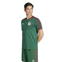 アディダス メンズ サッカー/フットサル ライセンスシャツ メキシコ代表 DNA スリーストライプス 半袖Tシャツ IU2161 : ディープグリーン adid...