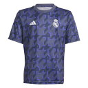 アディダス ジュニア サッカー ライセンスシャツ レアル・マドリード プレマッチ ジャージー キッズ IQ0548 : ネイビー adidas
