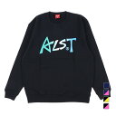 アルスト メンズ レディス バレーボール スウェット クルーネックスウェット (FRONT GRADATION LOGO) VB23AT04 ALST