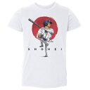 【国内正規品】 野球 500LEVEL キッズ幼児用Tシャツ 大谷翔平 ロサンゼルス D Shohei Sun LAD JrT 1 : ホワイト
