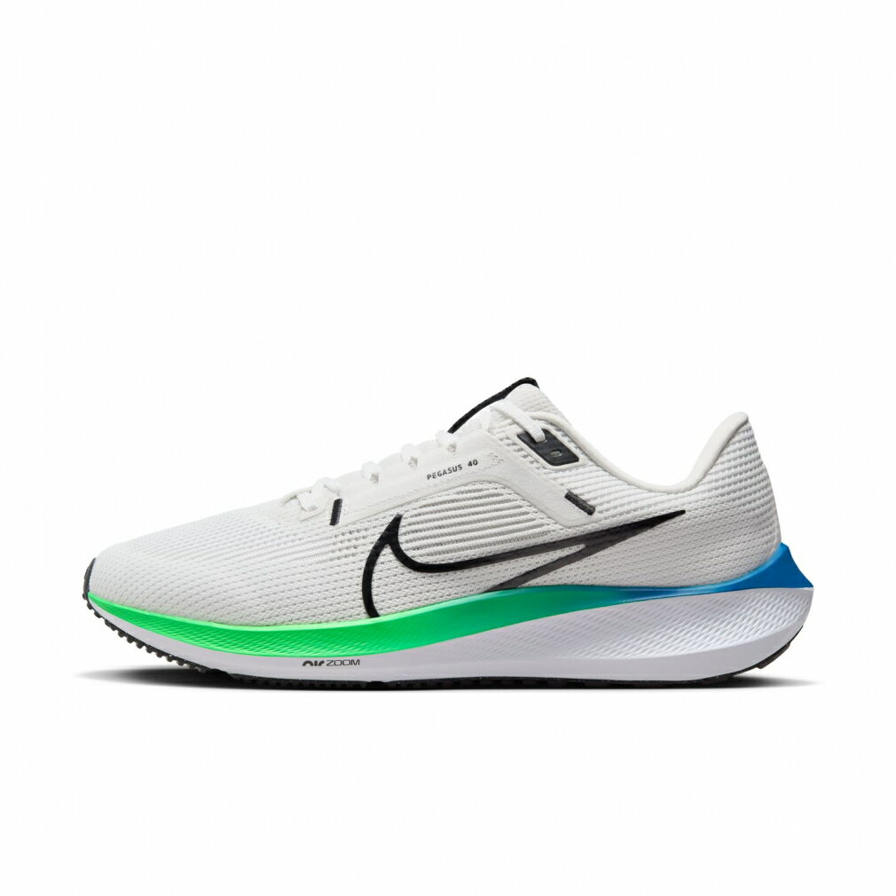 ナイキ AIR ZOOM PEGASUS 40 エア ズーム ペガサス 40 DV3853-006 メンズ 陸上 ランニングシューズ : ホワイト×ブラック NIKE