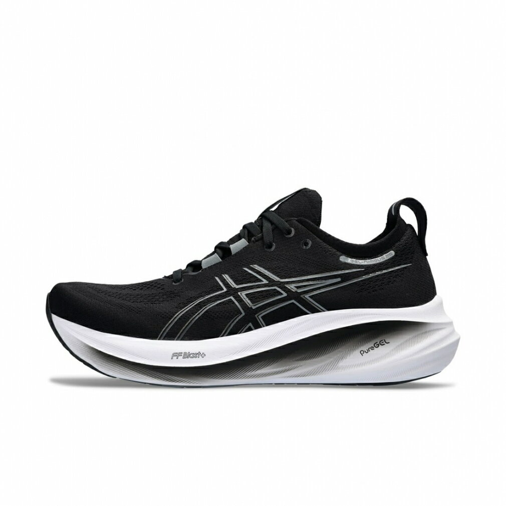 アシックス GEL-NIMBUS 26 EXTRA WIDE ゲルニンバス 26 エクストラワイド 1011B796 メンズ 陸上 ランニングシューズ 4E : ブラック×グレー asics