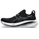 アシックス GEL-NIMBUS 26 EXTRA WIDE ゲルニンバス 26 エクストラワイド 1011B796 メンズ 陸上 ランニングシューズ 4E : ブラック×グレー asics