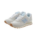 ニューバランス 574 WL574 B QA2 レディース スニーカー ： ライトグレー×ペールブルー New Balance