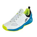 ヨネックス POWER CUSHION206 パワークッション206 SHT206 メンズ レディス テニス オールコート用シューズ 3E : ホワイト×ターコ...