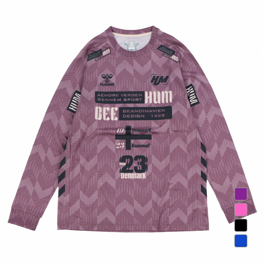 11/25限定★抽選で最大100%Pバック ヒュンメル メンズ レディス ハンドボール 長袖 HB L Sプラクティスシャツ HAP7194 hummel