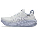 アシックス GEL-NIMBUS 26 ゲルニンバス 26 1012B601 レディス 陸上/ランニング ランニングシューズ E : ホワイト×サックスブルー asics