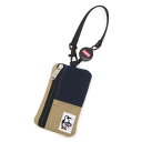 チャムス コミューターパスケーススウェットナイロン CH60-3619 N016 トレッキング バッグ 定期入れ カードケース : Navy/Beige CHU...