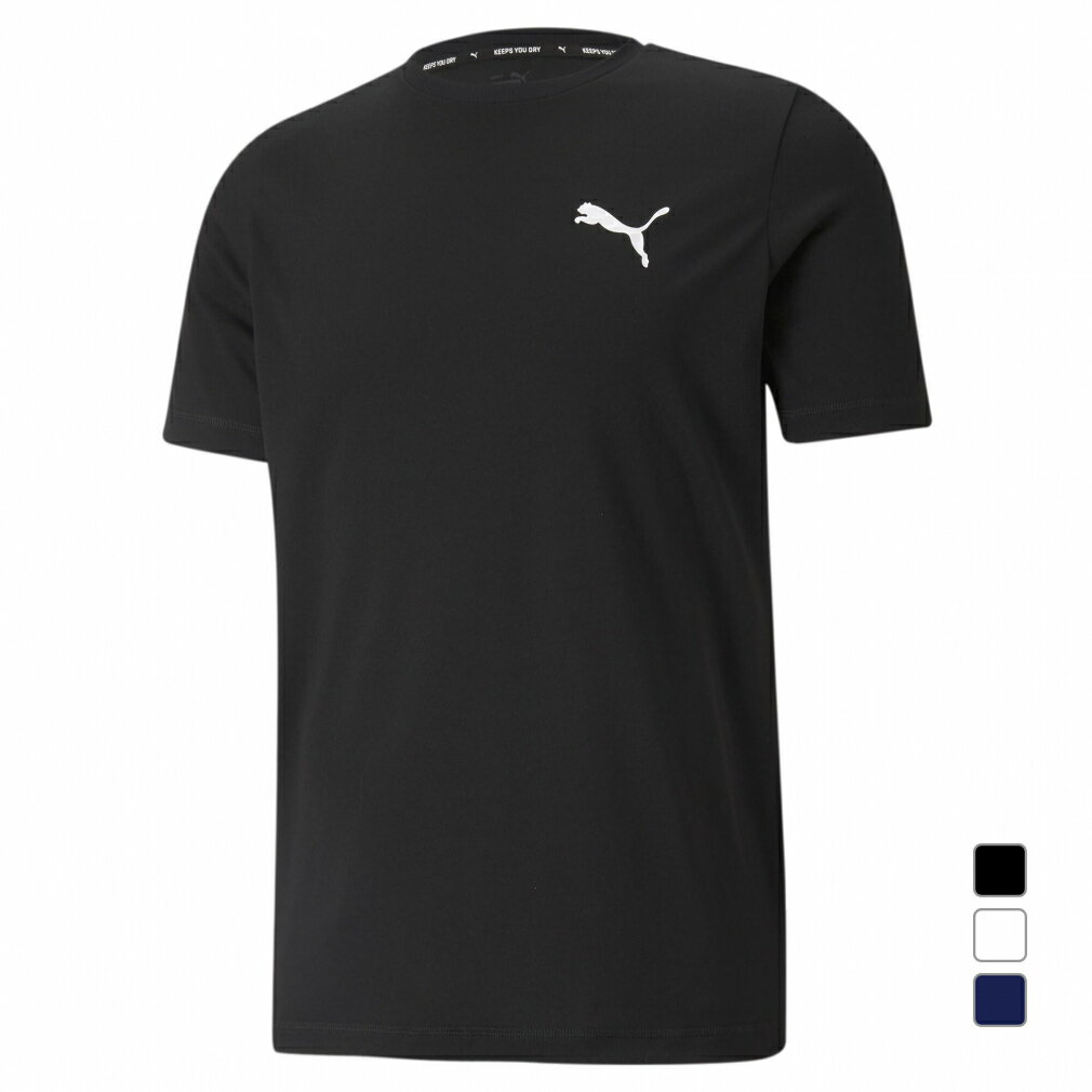 プーマ メンズ 半袖 機能 Tシャツ ACTIVE スモールロゴ Tシャツ 588866 スポーツウェア PUMA yoridori