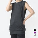ティゴラ レディース タンクトップ フィットネス チュニック丈 ノースリーブ Tシャツ TRー3F2334TT スポーツウェア ヨガウェア TIGORA