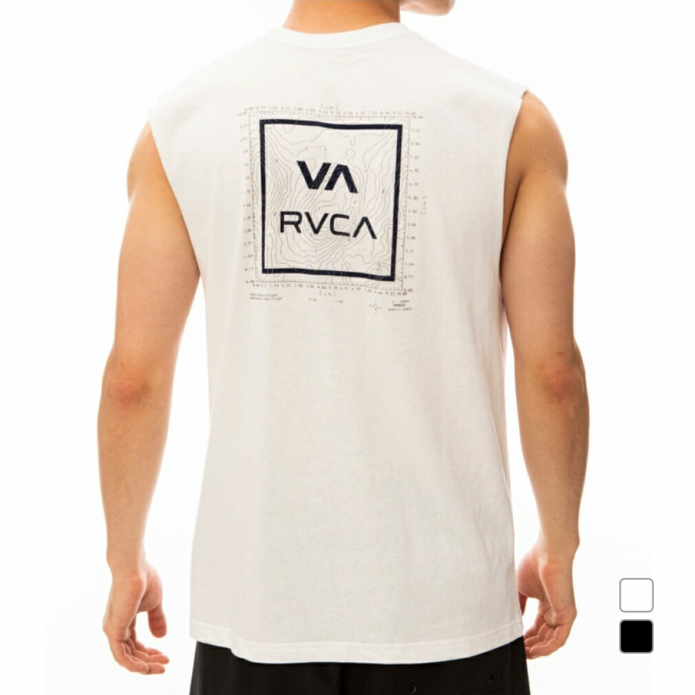 ルーカ タンクトップ  メンズ 2024春夏 ルーカ メンズ サーフ ノースリーブ TOPO ATW CUTOFF TANK BE041-350 RVCA