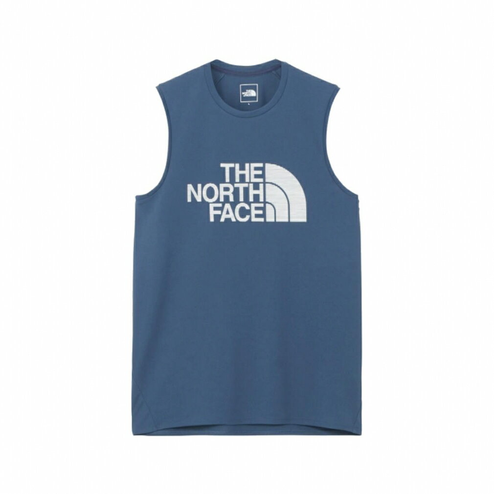 ザ・ノースフェイス メンズ 陸上/ランニング ノースリーブシャツ S/L GTD Logo Crew ノースリーブGTDロゴクルー NT12375 : ネイビー THE NORTH FACE 1