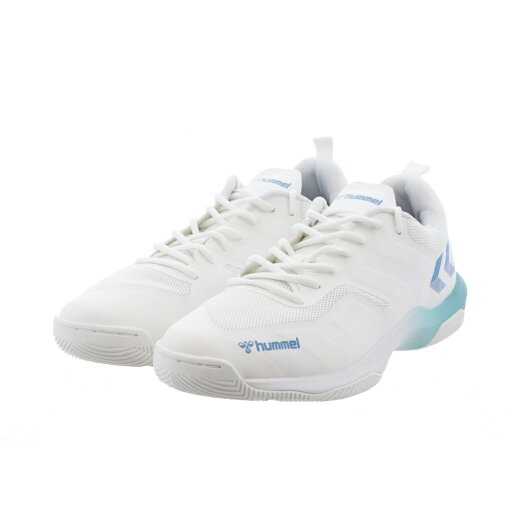 ヒュンメル レジェンドフライ6.0 HAS8042 メンズ レディス ハンドボール シューズ 3E 室内用 : ホワイト×ブルー hummel ヒュンメル レジェンドフライ6.0 HAS8042 メンズ レディス ハンドボール シューズ 3E 室内用 : ホワイト×ブルー hummel