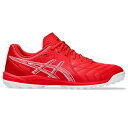 アシックス CALCETTO WD 9 TF WIDE カルチェット WD 9 ターフ ワイド 1113A038 サッカー トレーニングシューズ 3E : レッド×ホワイト asics