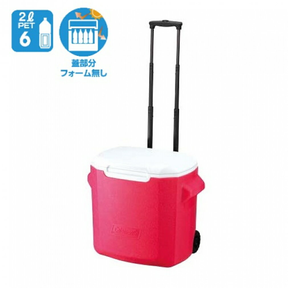 【7/10】エントリー/抽選で最大100％ポイントバック＆まとめ買いで最大10％OFFクーポン コールマン ホイールクーラー/28QT (ピンク) (2000010028) キャンプ ハードクーラー 26L Colemanのサムネイル