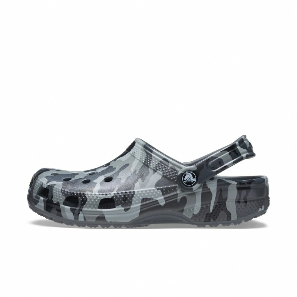 クロックス Classic Printed Camo Clog クラシック プリンテッド カモ クロッグ 206454 0IE クロッグサンダル : グレー crocs