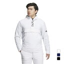 最大10%OFFクーポン 【11/30〜12/1】 アディダス ゴルフウェア 長袖ウインドブレーカー 秋 冬 WIND.RDY 防風 撥水ワーディング アノラック (HY0976) メンズ adidas その1