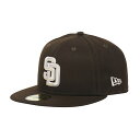 ニューエラ メンズ 野球 キャップ 59FIFTY MLB オンフィールド サンディエゴ・パドレス オルタネイト 13554977 : カーキ×ホワイト NEW...