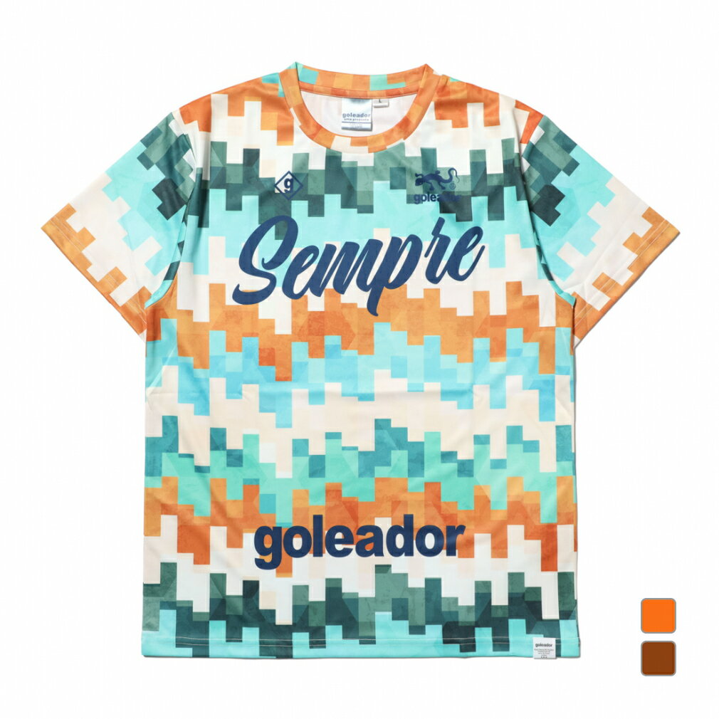 12/5限定★抽選で最大100%Pバック ゴレアドール メンズ サッカー/フットサル 半袖シャツ grunge パターン プラクティスシャツ G-2594 go...